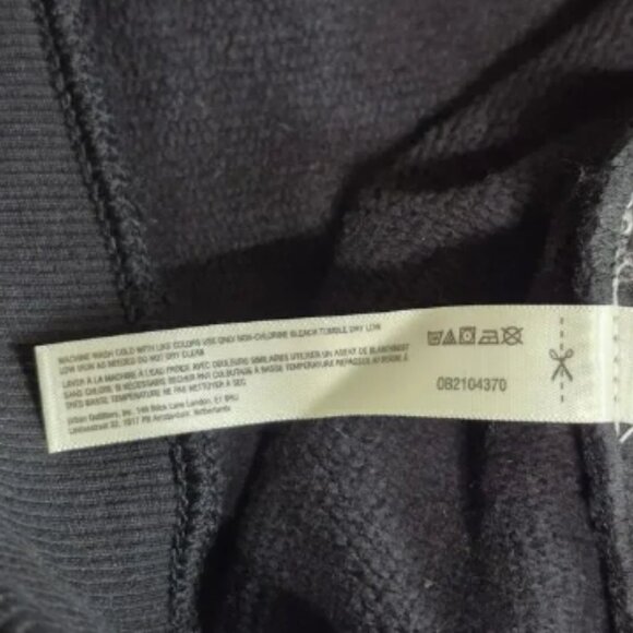 Free People Movement Sweatshirt Tank Pockets Oversized Small Black Logo NEW - Picture 12 of 13